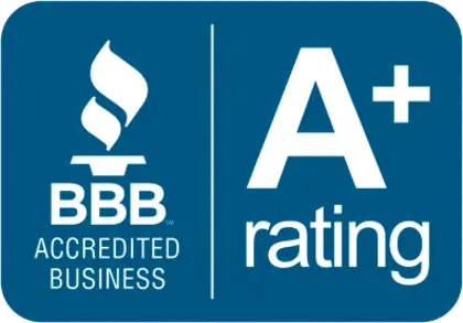 BBB Accredited Business, A+ rating